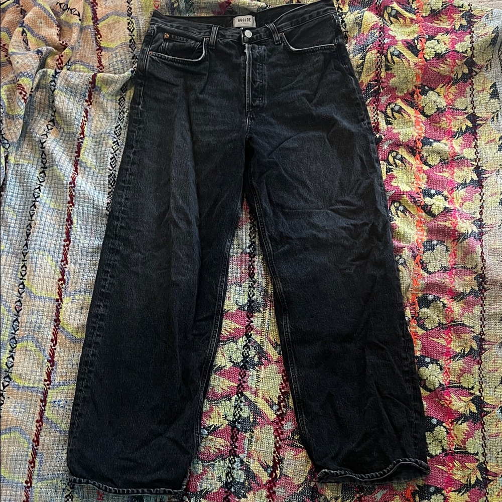 Agolde low slung baggy. Size 28. Recess.